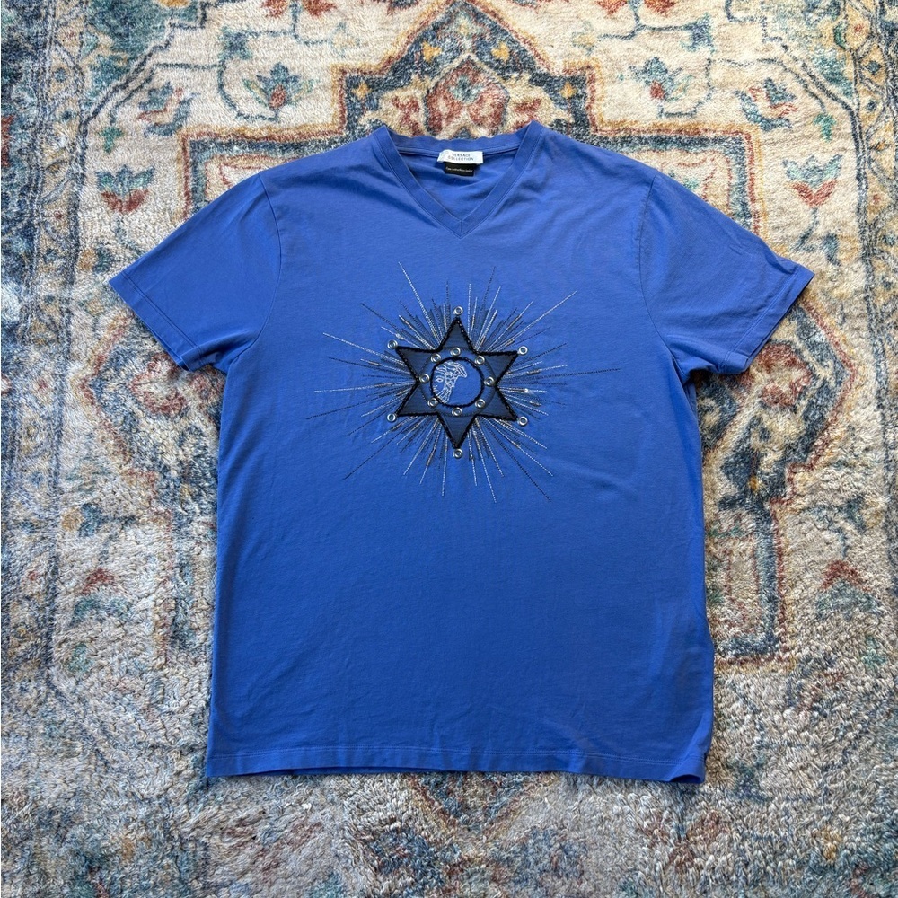 Versace Collection Sequin Logo T-shirt Large